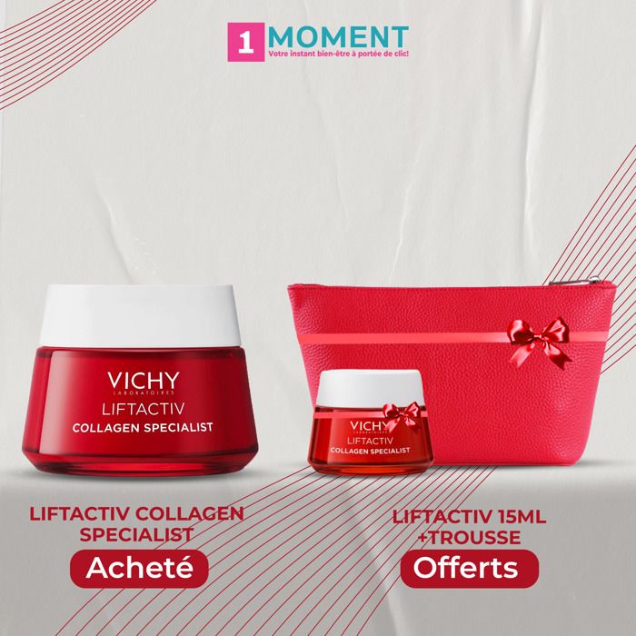 Soin anti-âge - Vichy - Liftactiv Collagen Specialist - 50ml - Format voyage offert - Trousse incluse