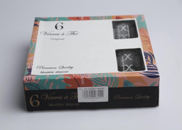 Verres à thé - GENERIC - ISA-JW Ansar 2 - Argenté - 6 pièces - Verre à pied