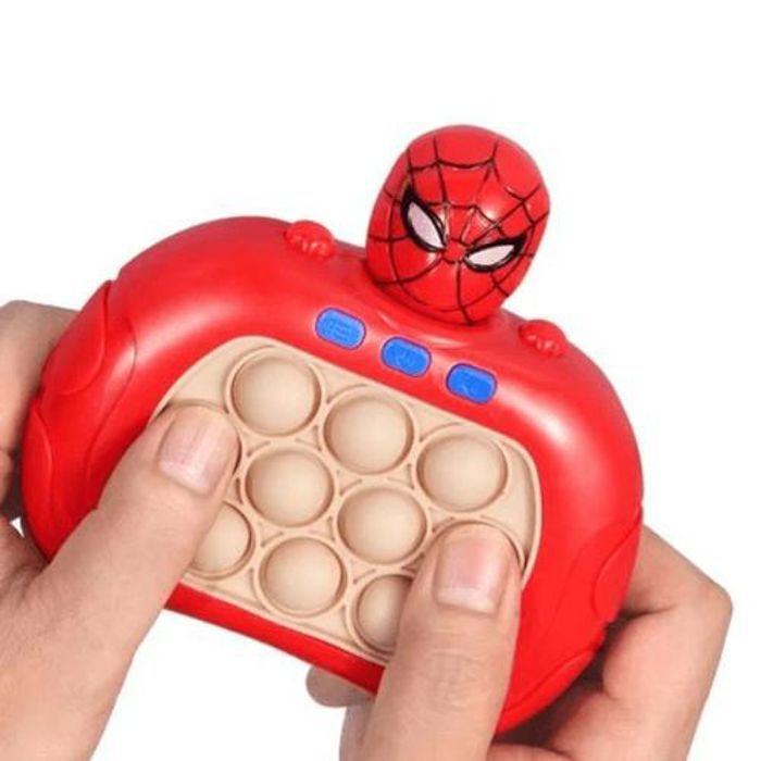 Jeu électronique - Pop it - v2.0 Quick Push - Spiderman - 4 modes de jeu - Silicone de qualité supérieure