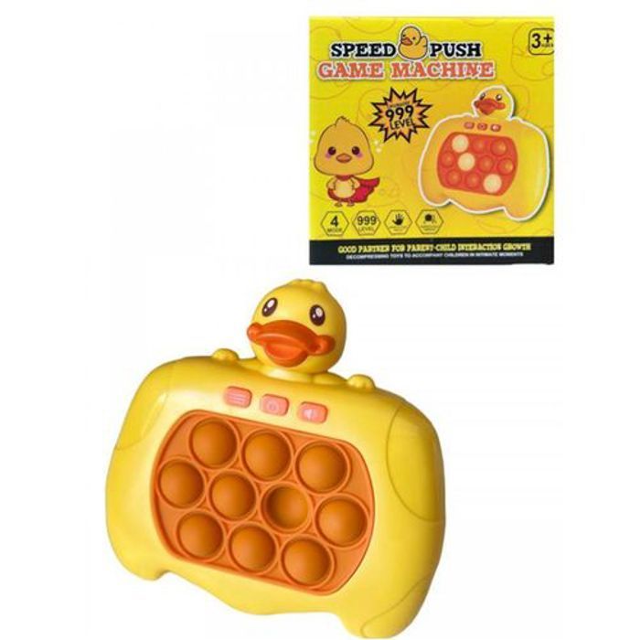 Jeu électronique - Pop it - v2.0 Quick Push - Canard - 4 modes de jeu - Silicone de qualité supérieure