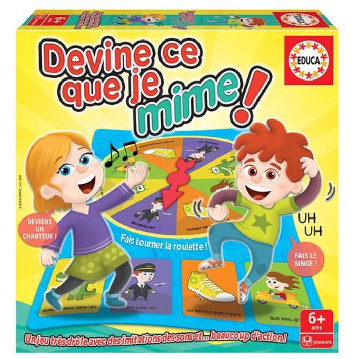 Jeu de société - Educa - Devine ce que je mime - 3 ans et plus - Intérieur - Mixte