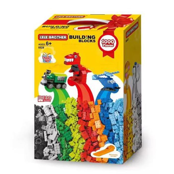 Jeu de construction - Lele Brother - Bloc éducatif - 1000 pièces - Multicolore - Pour enfants à partir de 3 ans