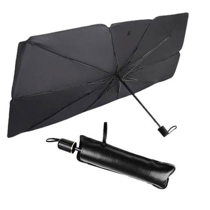Pare-soleil de voiture style parapluie, pare-soleil avant en verre, tissu d'isolation thermique, pare-brise de voiture