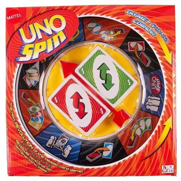 Jeu de société - Mattel - UNO SPIN - 112 cartes - Multi-couleurs - À partir de 6 ans