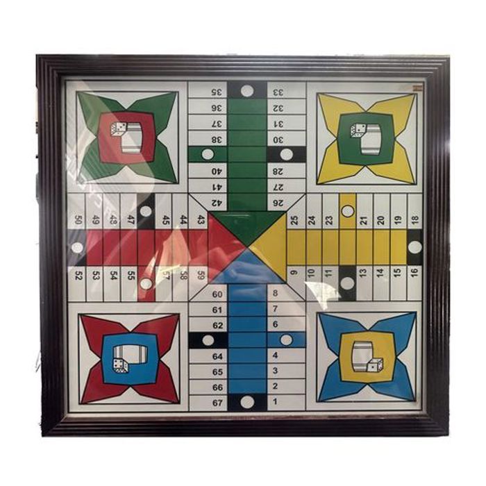 Jeu de société - Parchisi Marocaine - Table de jeu - 4 joueurs - Intérieur - Bois