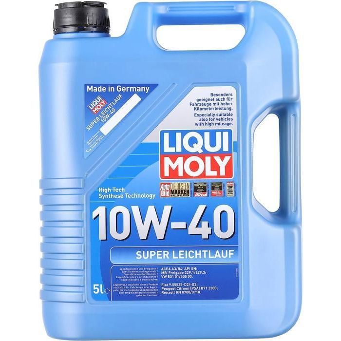 Huile 10W-40 5L pour moteur Essence et Diesel Liqui Moly