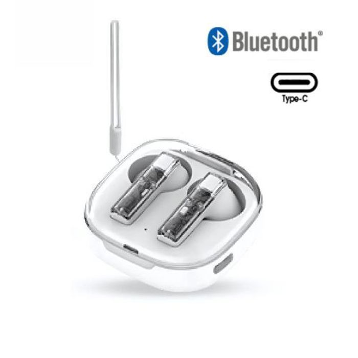 Ecouteurs Bluetooth - Aeron - MB33-HT5 - Transparent - Intra-auriculaire - 4.5 heures d'autonomie