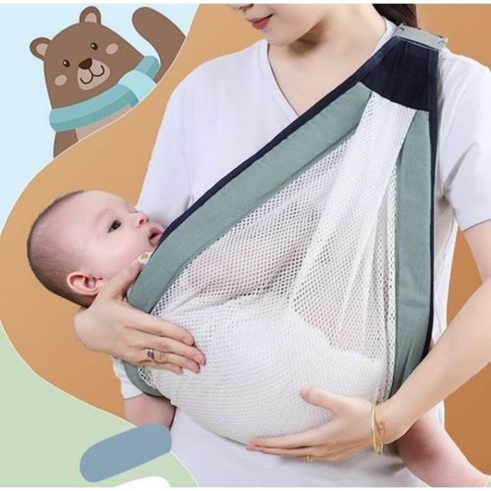 Écharpe de transport respirante pour bébé, Sac à Dos Ergonomique pour Bébé