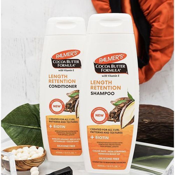 Shampooing et Après-shampooing - Palmer'S - Rétention de Longueur - Biotine - Sans Silicone - Hydratant