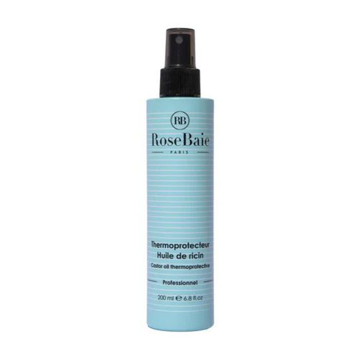 RoseBaie Spray Thermo protecteur à la kératine et l'huile de ricin, 200 ml