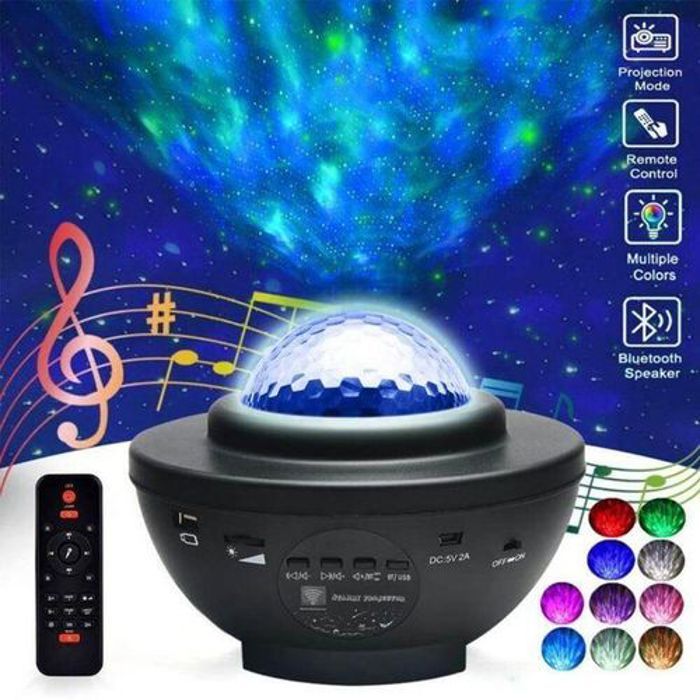 Projector Galaxy Night Light Projector avec haut-parleur de musique télécommandé