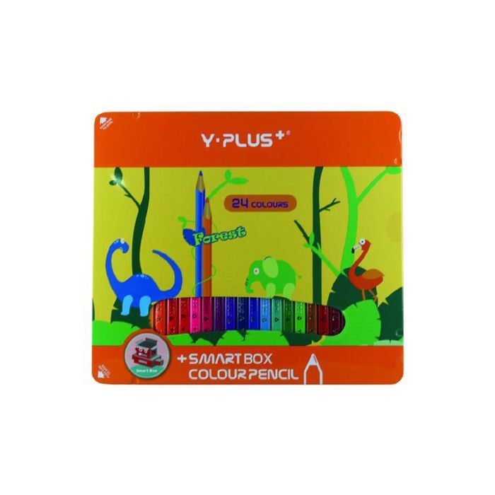 Boîte métallique de 24 couleurs éclatantes