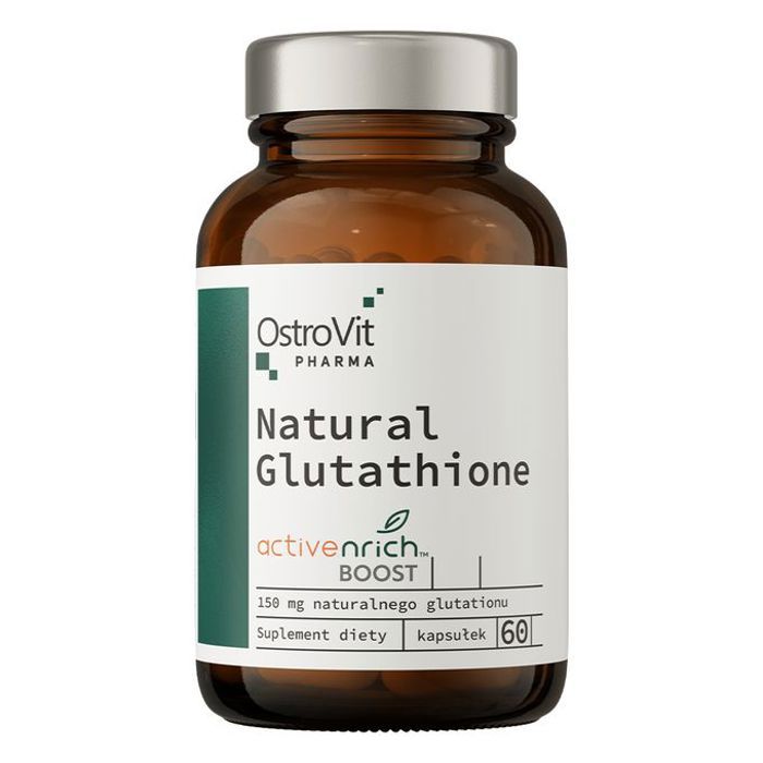 Natural Glutathione 60 Caps - Soutien Antioxydant et Détoxifiant Naturel