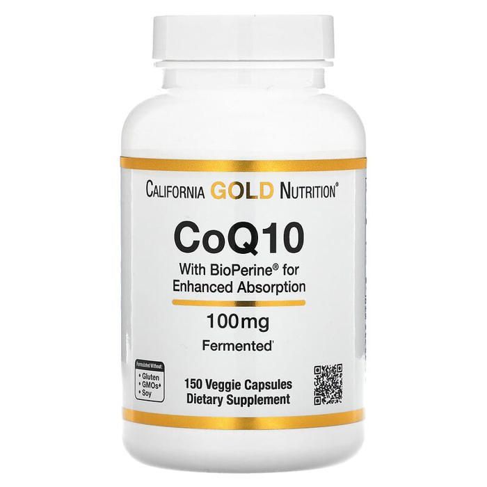 CoQ10 avec Bioperine®, 100 mg, 150 gélules végétales
