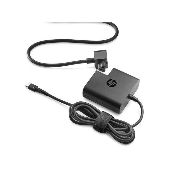 Adaptateur secteur USB-C - HP - 65W - Léger et compact - Protection contre surtensions - Câble inclus