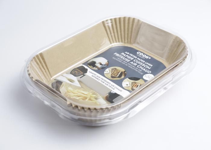 Papier cuisson - M12 - 50 feuilles - 20,5x14 cm - Beige - Friteuse à air