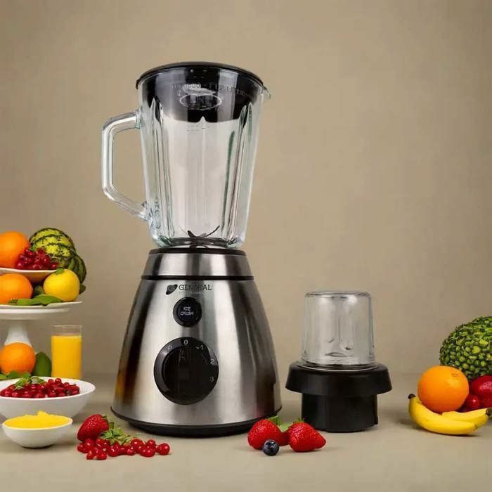 Blender 2en1 - GENERAL - 1.5L - Multifonction - Broyage de glaçons - 450W