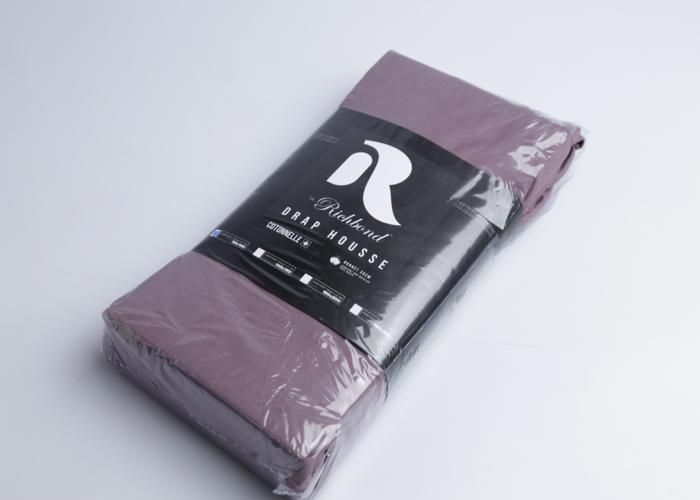 Drap Housse - RICHBOND - 90x190 - Coton - Violet - Lavable