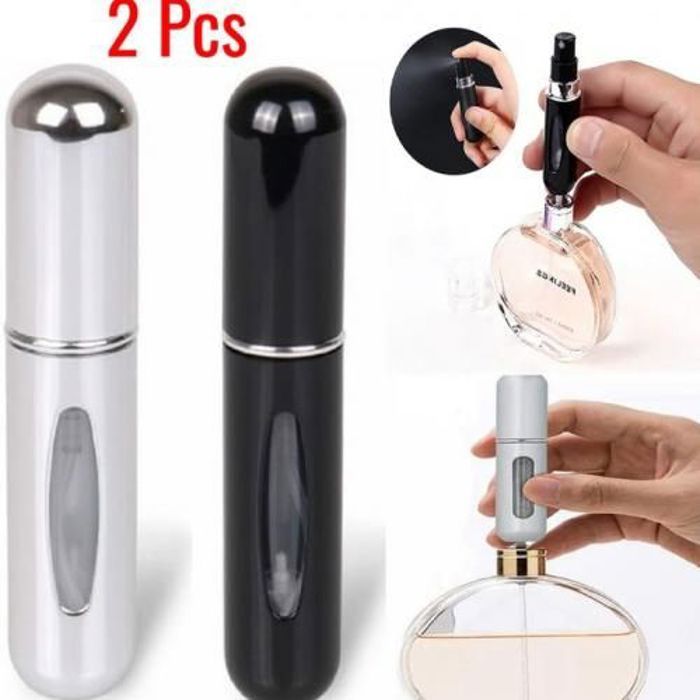 Pack 2 Bouteille Flacon de parfum rechargeable, Vaporisateur Recharge parfum
