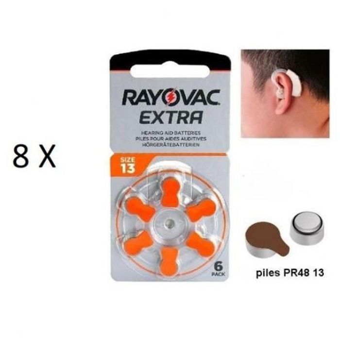 Pack 48 piles aides Aid auditifs type 13