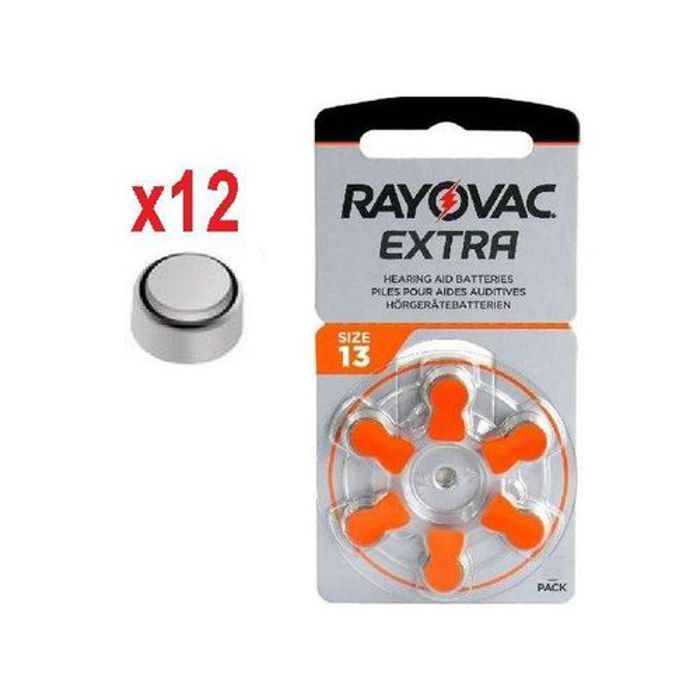 Rayovac 12 Batteries Spécial Appareil Aide Auditive // Pile Zing Air 1.45v Size 13 Pr48