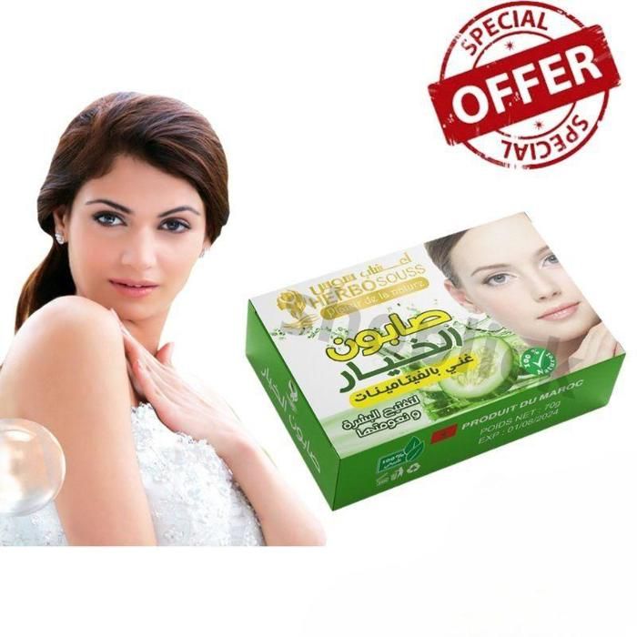 Savons au Concombre – Hydratant & Éclaircissant Naturel 70g