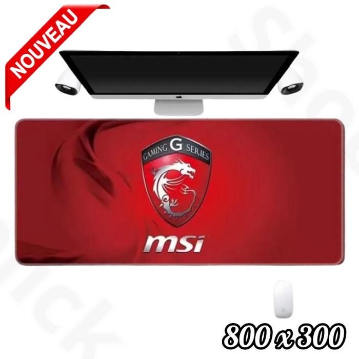 Tapis  Gamer pour les jeux sur notebook, 800 x 300 MSI Mouse pad XXXL pour clavier