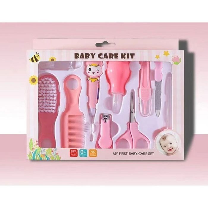 Kit de soins pour bébé prêt à l’emploi Ensemble de santé et de toilettage 10 en 1