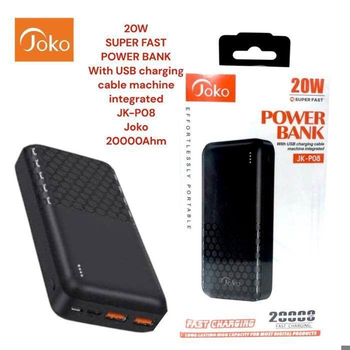 Power bank pour telephone JOKO 20000 W WITH USB CHARGING  JK-P08