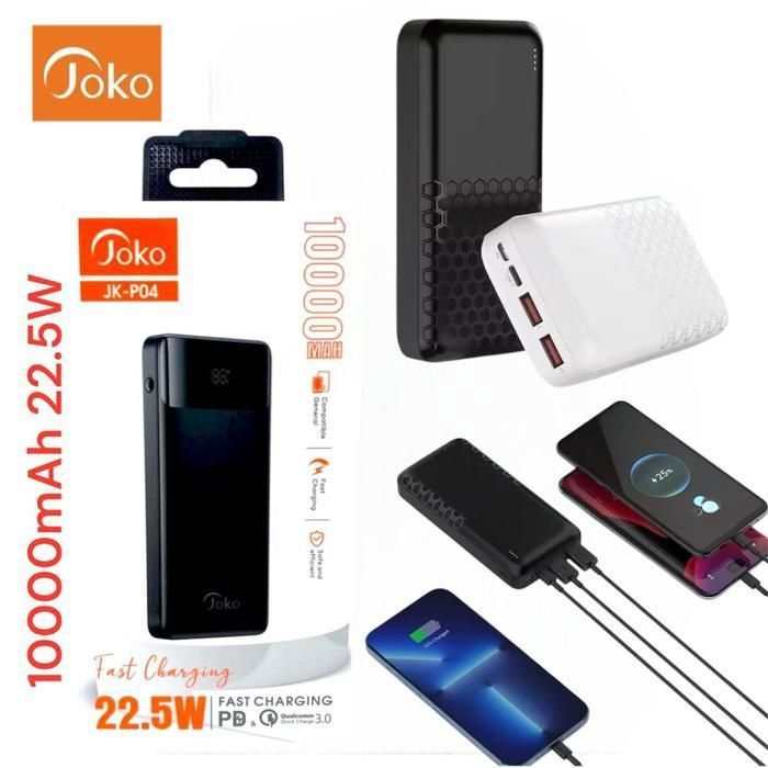 Power bank pour telephone JOKO 10000 MAH 22.5W JK-PO4