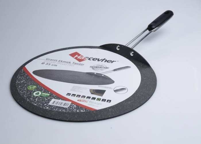 Poêle à Pain - HASCEVHER - 35 cm - Noir - Compatible tous feux - 1.10 kg