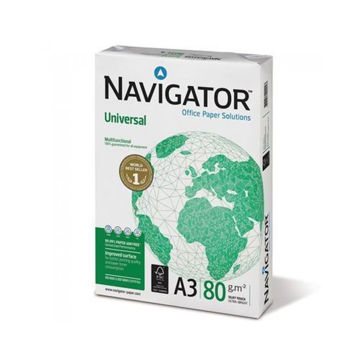 Papier - Navigator - A3 - 80g/m² - 500 feuilles - Certifié FSC