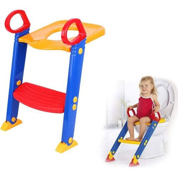 Siège de Toilette Enfant Pliable et Réglable