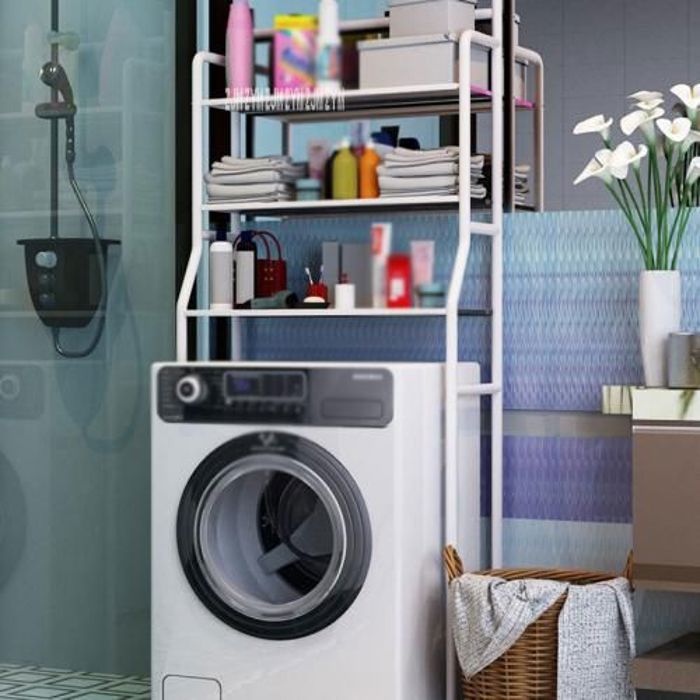 Étagère - GENERIC - Acier inoxydable - Design moderne - Grand rangement - Pieds réglables