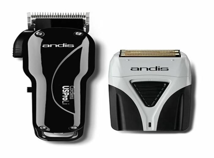 Tondeuse COMBO - ANDIS USA - USPROLi CORDLESS BLACK+TS2 - Professionnelle - Autonomie 2-3h - Sans fil