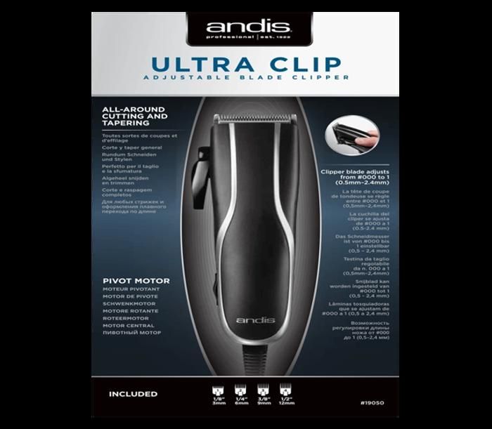 Tondeuse - ANDIS - ULTRA CLIP PM10 - Sans fil - Noir - Pour adultes
