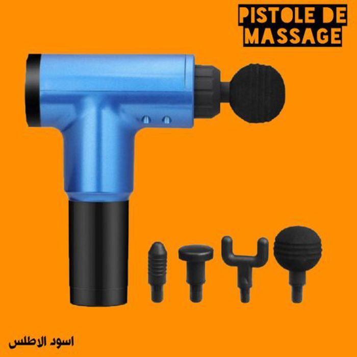 Masseur Musculaire Sans Fil Pistolet De Massage à Vibration 6 Vitesses.