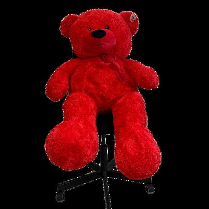 Nounours - Plush - Rouge - 110 cm - Ultra-doux - Cadeau polyvalent
