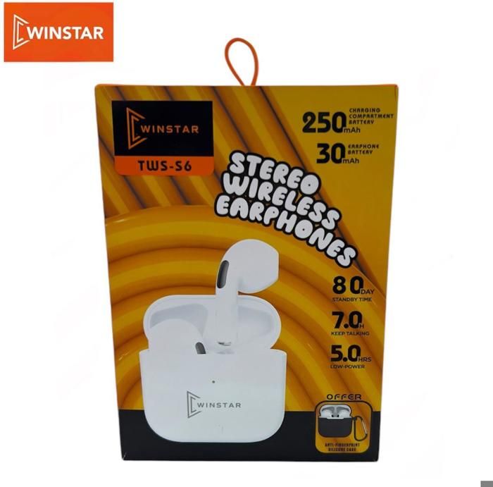 Écouteurs Bluetooth Winstar TWS-W6 – Stéréo sans fil, autonomie 7h
