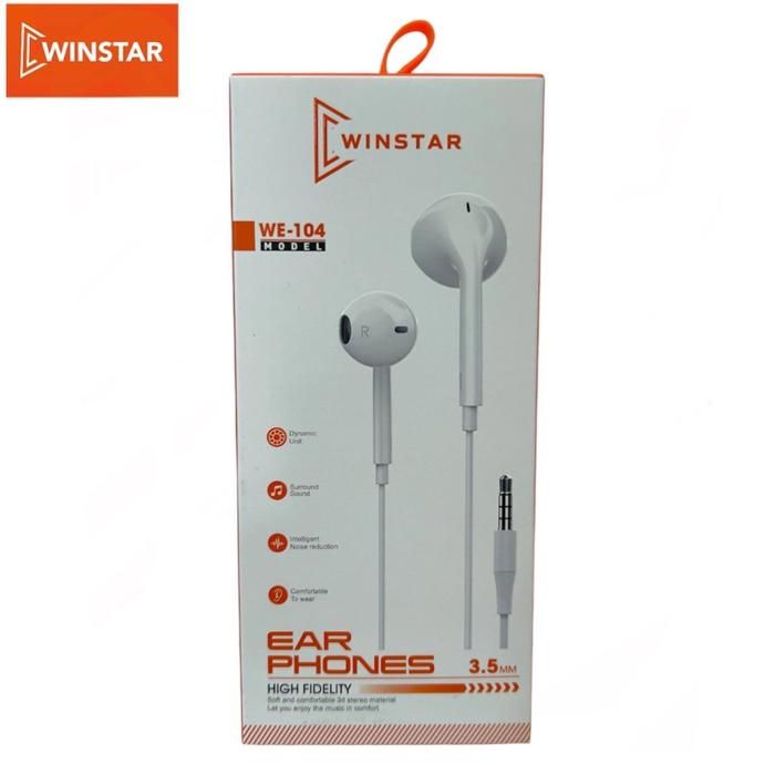 les ecouteurs EARPHONES  WINSTAR   MODEL WE-104