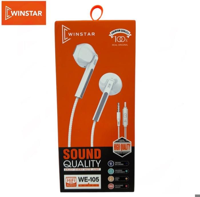 les ecouteurs EARPHONES  WINSTAR   MODEL WE-105