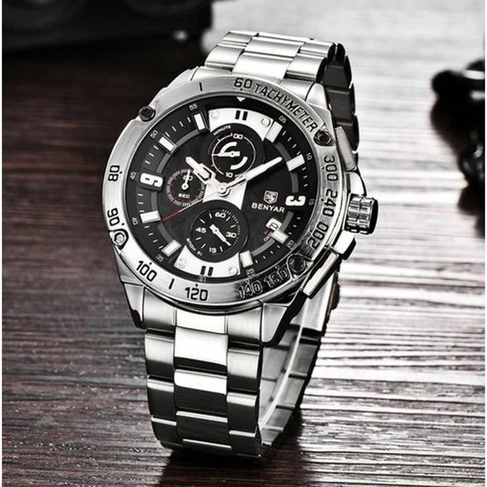 Benyar Quartz hommes montres montre homme
