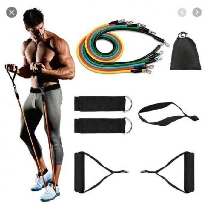 Kit de Câbles d'Entraînement - Non spécifié - Résistance Réglable - Bandes en Latex - Ancrage de Porte Inclus