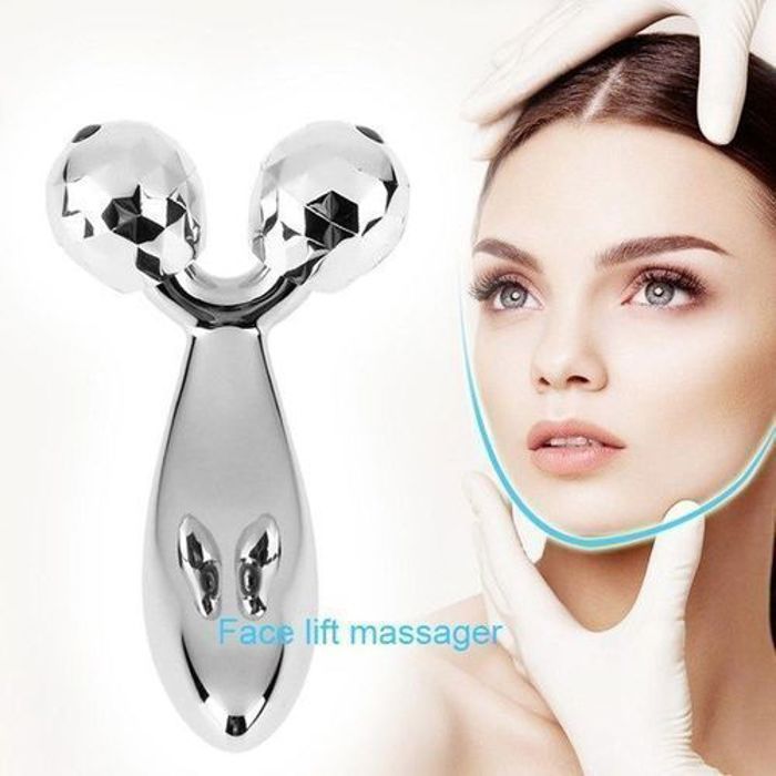 Super 3D Roller Massager Massage pour corps et visage en Platine