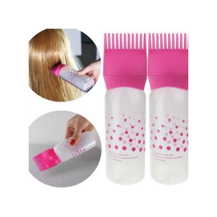 Lot de 2 Flacon Applicateur Teinture avec Peigne