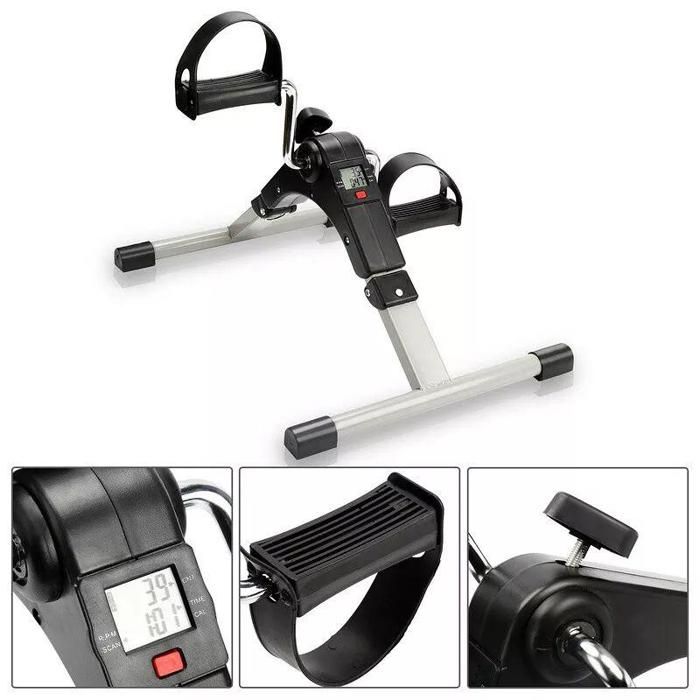 Mini pédalier de vélo, vélo d'appartement avec écran LCD, appareil d'entraînement pour les bras et les jambes