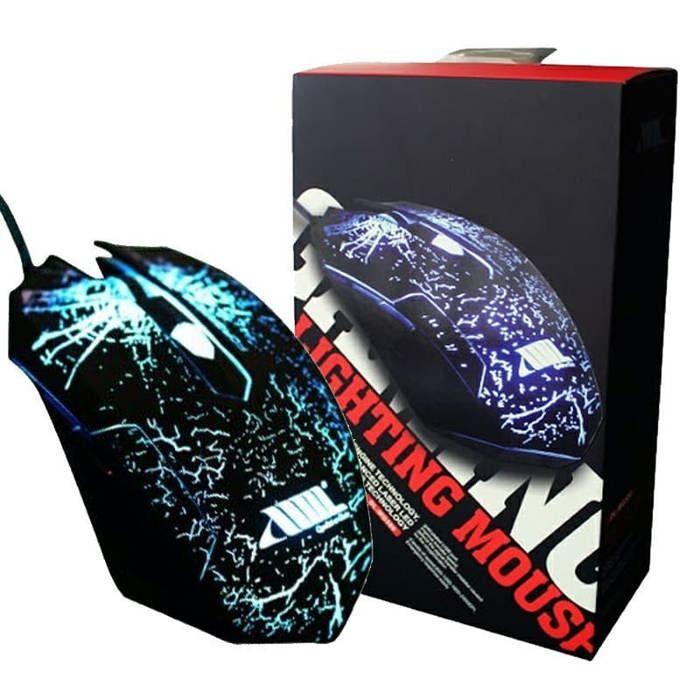 Souris de Jeu Filaire DL- MG501 6 Boutons USB Rétroéclairage LED 7 couleurs pour Pro Gamer