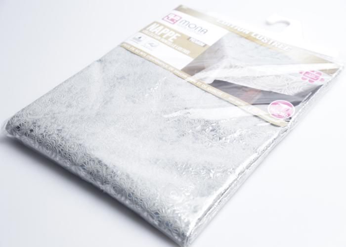 Nappe de Table - Lustra - 140x160 cm - Gris - Rectangulaire - Lavable