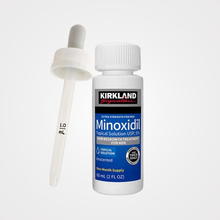 Minoxidil - Kirkland - 5% - 60ml - Traitement anti-chute - Pour hommes