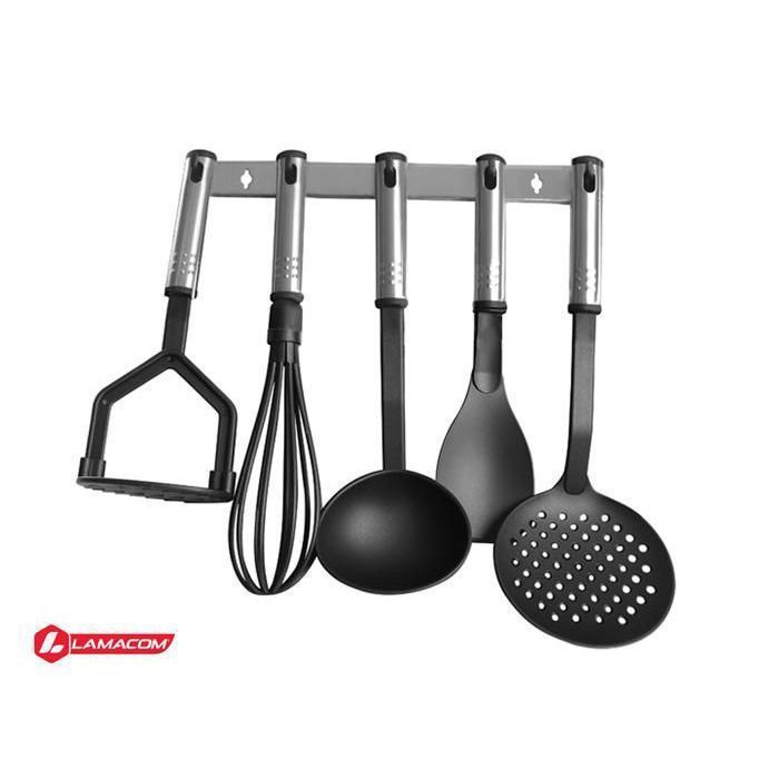 Penderie en Nylon - Lamacom - 5 pièces - Support intégré - Design contemporain - Pratique